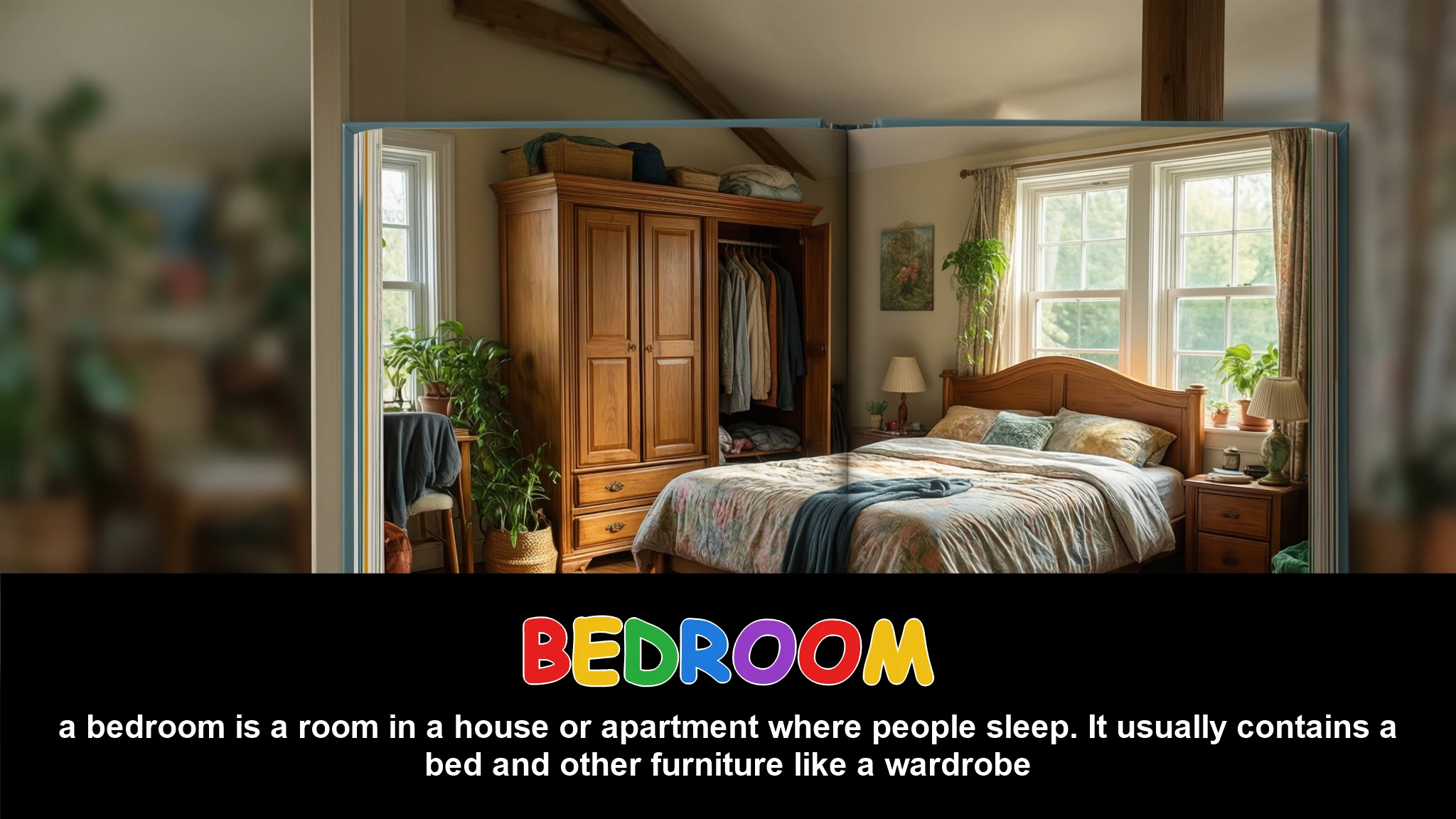 English Illustration for bedroom